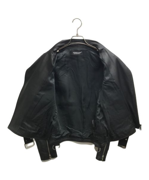UNDERCOVER（アンダーカバー）UNDERCOVER (アンダーカバー) NEW WARRIORS LEATHER JACKET ブラック サイズ:1の古着・服飾アイテム