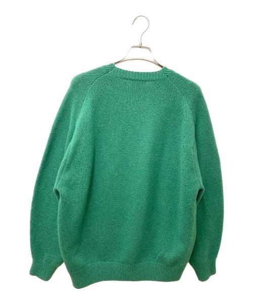 H BEAUTY&YOUTH（エイチ ビューティー&ユース）H BEAUTY&YOUTH (エイチ ビューティー&ユース) 5GAUGE CLASSIC WOOL BALLOON KNIT 1426-105-3820 グリーン サイズ:Sの古着・服飾アイテム
