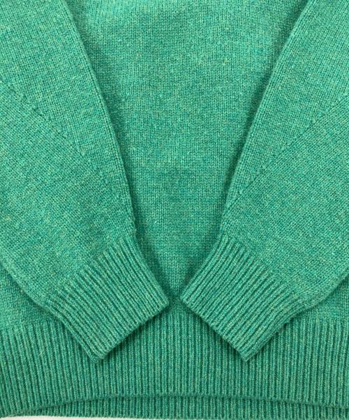 H BEAUTY&YOUTH（エイチ ビューティー&ユース）H BEAUTY&YOUTH (エイチ ビューティー&ユース) 5GAUGE CLASSIC WOOL BALLOON KNIT 1426-105-3820 グリーン サイズ:Sの古着・服飾アイテム