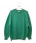 H BEAUTY&YOUTH（エイチ ビューティー&ユース）の古着「5GAUGE CLASSIC WOOL BALLOON KNIT 1426-105-3820」｜グリーン