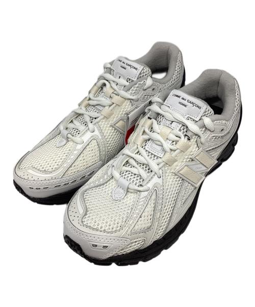 NEW BALANCE（ニューバランス）NEW BALANCE (ニューバランス) COMME des GARCONS HOMME (コムデギャルソン オム) スニーカー ホワイト×ブラック サイズ:26の古着・服飾アイテム