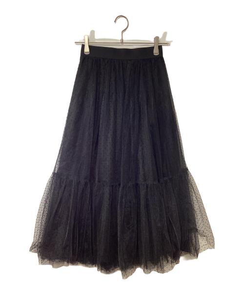 ARPEGE STORY（アルページュストーリー）ARPEGE STORY (アルページュストーリー) チュール重ねスカート ブラックの古着・服飾アイテム