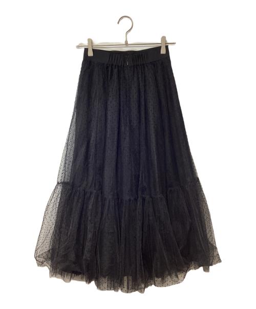 ARPEGE STORY（アルページュストーリー）ARPEGE STORY (アルページュストーリー) チュール重ねスカート ブラックの古着・服飾アイテム