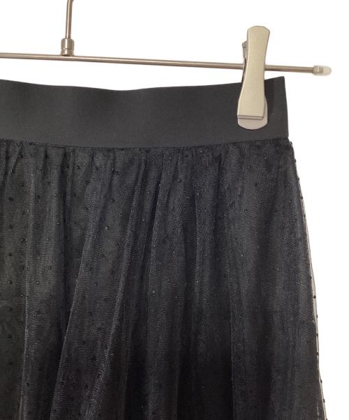 ARPEGE STORY（アルページュストーリー）ARPEGE STORY (アルページュストーリー) チュール重ねスカート ブラックの古着・服飾アイテム
