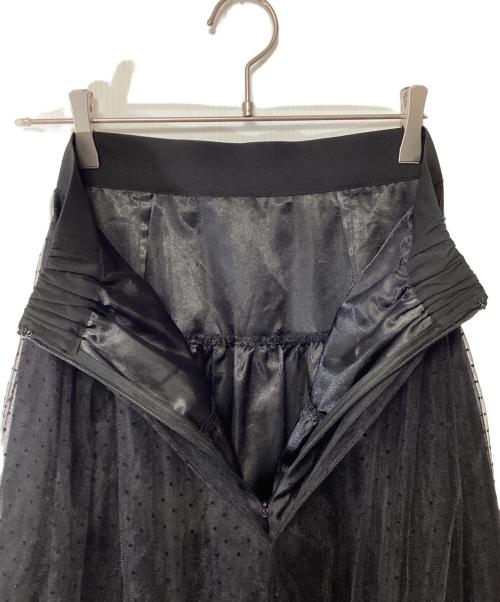ARPEGE STORY（アルページュストーリー）ARPEGE STORY (アルページュストーリー) チュール重ねスカート ブラックの古着・服飾アイテム
