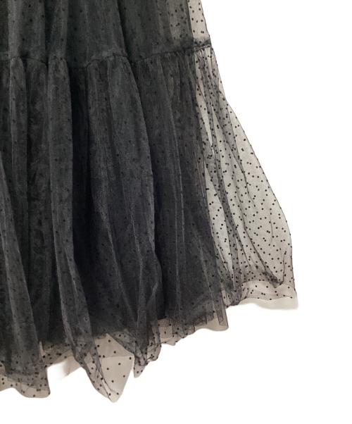 ARPEGE STORY（アルページュストーリー）ARPEGE STORY (アルページュストーリー) チュール重ねスカート ブラックの古着・服飾アイテム