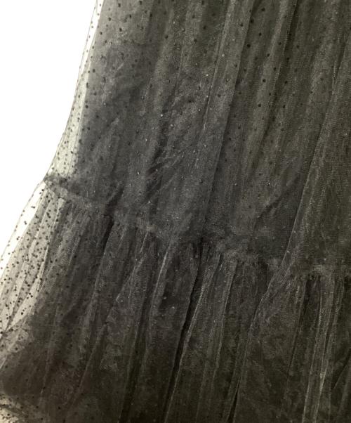 ARPEGE STORY（アルページュストーリー）ARPEGE STORY (アルページュストーリー) チュール重ねスカート ブラックの古着・服飾アイテム