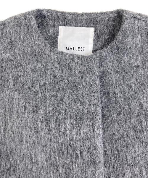 GALLEST（ギャレスト）GALLEST (ギャレスト) ボックスシャギーコート 523-97002 グレー サイズ:38の古着・服飾アイテム