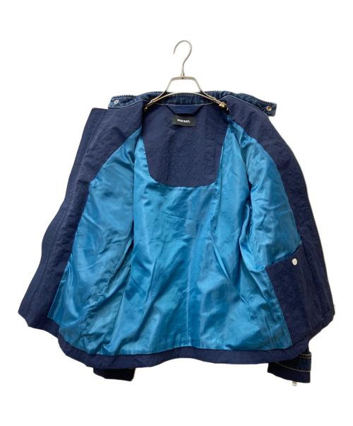 DIESEL（ディーゼル）DIESEL (ディーゼル) シングルライダースジャケット ネイビー サイズ:Sの古着・服飾アイテム