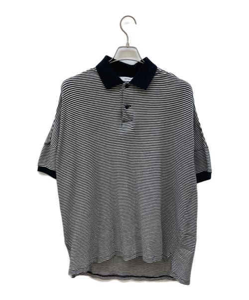 nonnative（ノンネイティブ）nonnative (ノンネイティブ) CLERK S/S POLO SHIRT C/L ホワイト×ブラック サイズ:1の古着・服飾アイテム