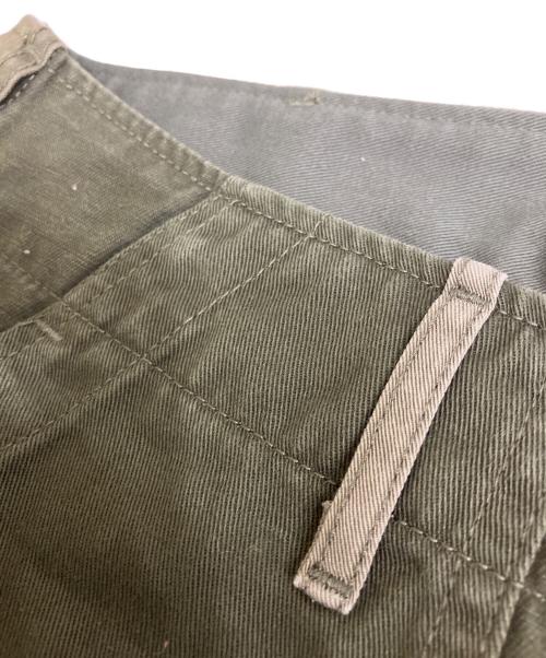 rebear by johnbull（リベアバイジョンブル）rebear by johnbull (リベアバイジョンブル) パッチワークユーティリティーパンツ オリーブ サイズ:Ｓの古着・服飾アイテム