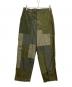 rebear by johnbull（リベアバイジョンブル）の古着「パッチワークユーティリティーパンツ」｜オリーブ