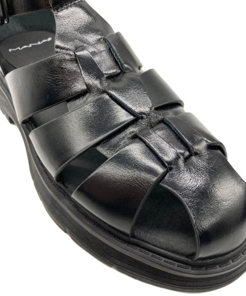 MANA（マナ）MANA (マナ) グルカストラップサンダル　531148-1 ブラック サイズ:37の古着・服飾アイテム