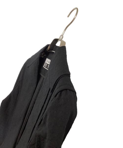 ISSEY MIYAKE FETE（イッセイミヤケフェット）ISSEY MIYAKE FETE (イッセイミヤケフェット) ドットジャガードジャケット ブラック サイズ:2の古着・服飾アイテム