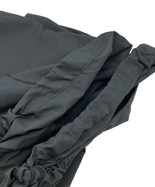 TOMORROW LAND（トゥモローランド）TOMORROW LAND (トゥモローランド) コットントロピカル リボンカフスＶネックブラウス ネイビー サイズ:36の古着・服飾アイテム