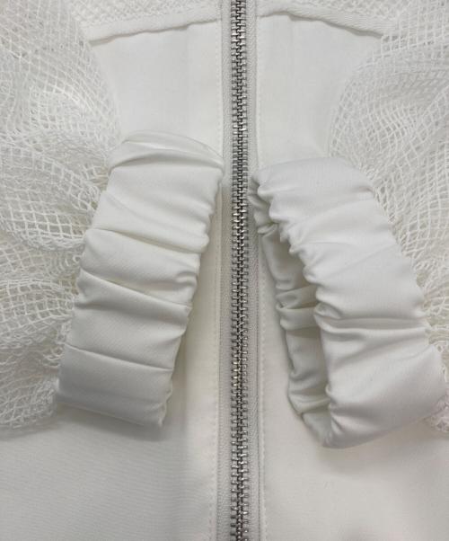 HARE（ハレ）HARE (ハレ) メッシュキリカエトラックジャケット HAL07352AD ホワイト サイズ:F 未使用品の古着・服飾アイテム