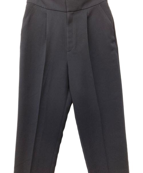 uncrave（アンクレイヴ）uncrave (アンクレイヴ) ウォッシャブル ダブルクロス テーパードパンツ ネイビー サイズ:3の古着・服飾アイテム
