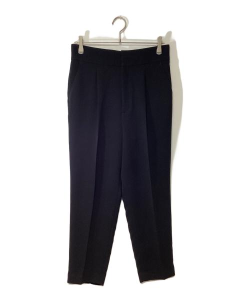 uncrave（アンクレイヴ）uncrave (アンクレイヴ) ウォッシャブル ダブルクロス テーパードパンツ ブラック サイズ:3 未使用品の古着・服飾アイテム