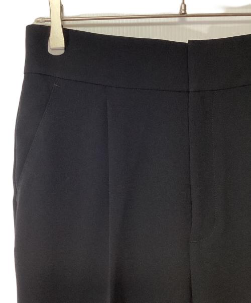 uncrave（アンクレイヴ）uncrave (アンクレイヴ) ウォッシャブル ダブルクロス テーパードパンツ ブラック サイズ:3 未使用品の古着・服飾アイテム