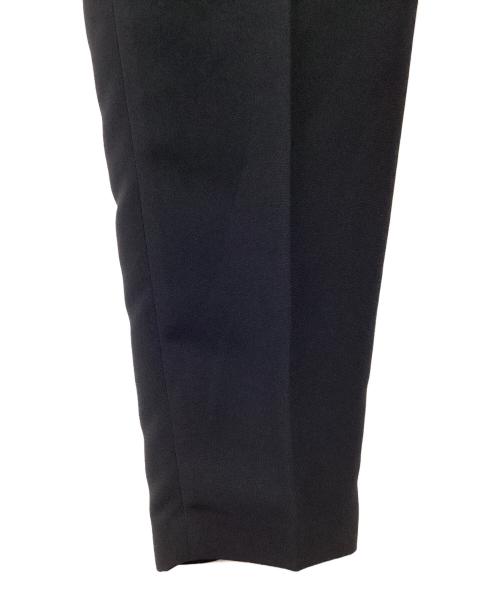 uncrave（アンクレイヴ）uncrave (アンクレイヴ) ウォッシャブル ダブルクロス テーパードパンツ ブラック サイズ:3 未使用品の古着・服飾アイテム