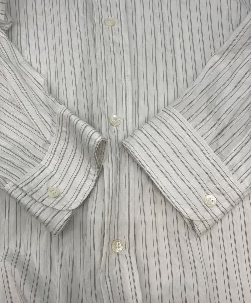 ZARA（ザラ）ZARA (ザラ) STUDIO NICHOLSON (スタジオ ニコルソン) ストライプシャツ ホワイト サイズ:XS-Sの古着・服飾アイテム
