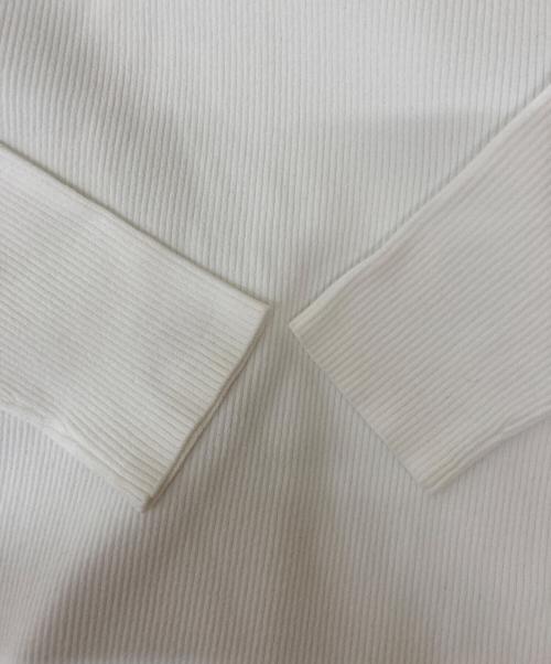 ADORE（アドーア）ADORE (アドーア) ベーシックリブニット ホワイト サイズ:38の古着・服飾アイテム