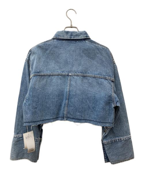 FRAY ID（フレイ アイディー）FRAY ID (フレイ アイディー) ショートデニムジャケット FWFJ241005 ブルー サイズ:1 未使用品の古着・服飾アイテム