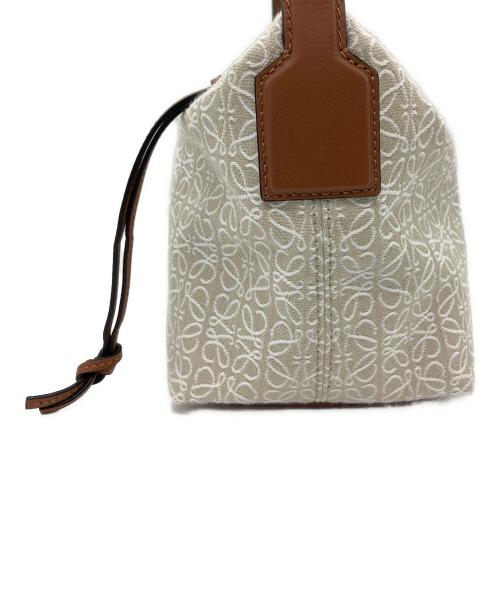 LOEWE（ロエベ）LOEWE (ロエベ) ハンドバッグ ベージュ×ブラウンの古着・服飾アイテム