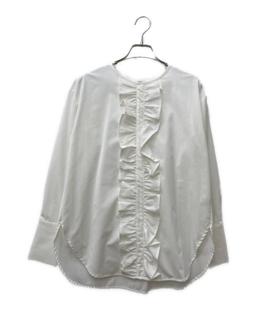 maison de Dolce.（メゾンドドルチェ）maison de Dolce. (メゾンドドルチェ) フリルブラウス ホワイト サイズ:Fの古着・服飾アイテム