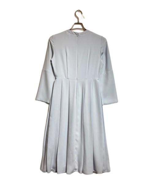 CELFORD（セルフォード）CELFORD (セルフォード) バックサテンプリーツワンピース スカイブルー サイズ:36の古着・服飾アイテム