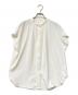 23区（ニジュウサンク）の古着「バックサテンアムンゼン パールボタンブラウス」｜ホワイト