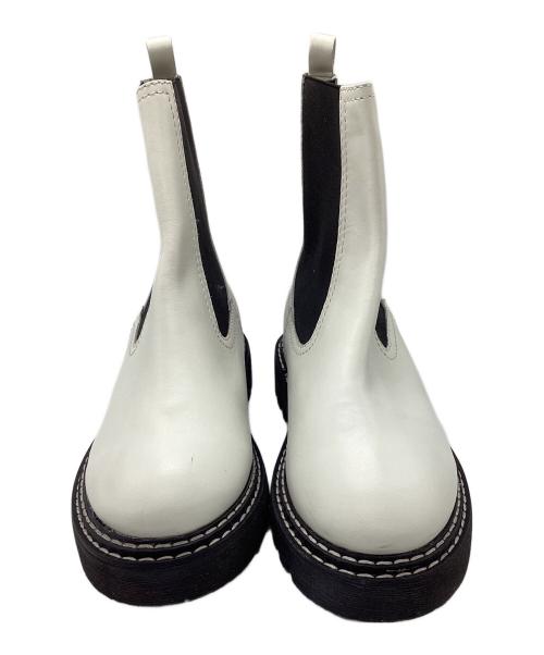 GALERIE VIE（ギャルリーヴィー）GALERIE VIE (ギャルリーヴィー) サイドゴアブーツ ホワイト サイズ:37の古着・服飾アイテム