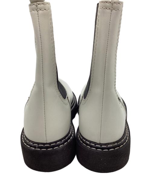 GALERIE VIE（ギャルリーヴィー）GALERIE VIE (ギャルリーヴィー) サイドゴアブーツ ホワイト サイズ:37の古着・服飾アイテム