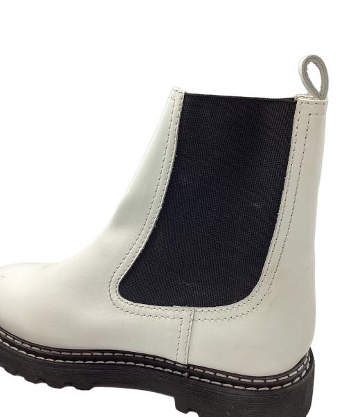 GALERIE VIE（ギャルリーヴィー）GALERIE VIE (ギャルリーヴィー) サイドゴアブーツ ホワイト サイズ:37の古着・服飾アイテム