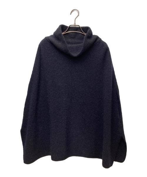 GRAN SASSO（グランサッソ）GRAN SASSO (グランサッソ) ニットポンチョ 13206039906 ブラック サイズ:Freeの古着・服飾アイテム