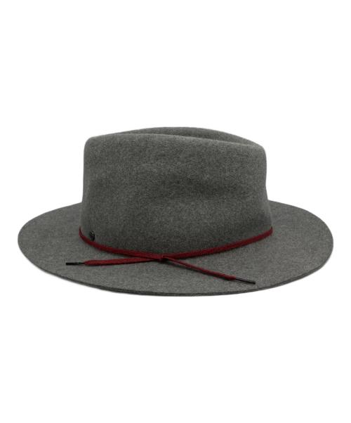 maison michel paris（メゾン・ミッシェル パリ）MAISON MICHEL paris (メゾン・ミッシェル パリ) Mロゴウールハット グレー サイズ:Mの古着・服飾アイテム