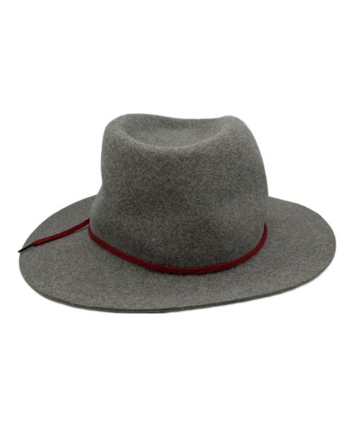 maison michel paris（メゾン・ミッシェル パリ）MAISON MICHEL paris (メゾン・ミッシェル パリ) Mロゴウールハット グレー サイズ:Mの古着・服飾アイテム