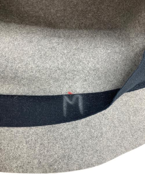 maison michel paris（メゾン・ミッシェル パリ）MAISON MICHEL paris (メゾン・ミッシェル パリ) Mロゴウールハット グレー サイズ:Mの古着・服飾アイテム