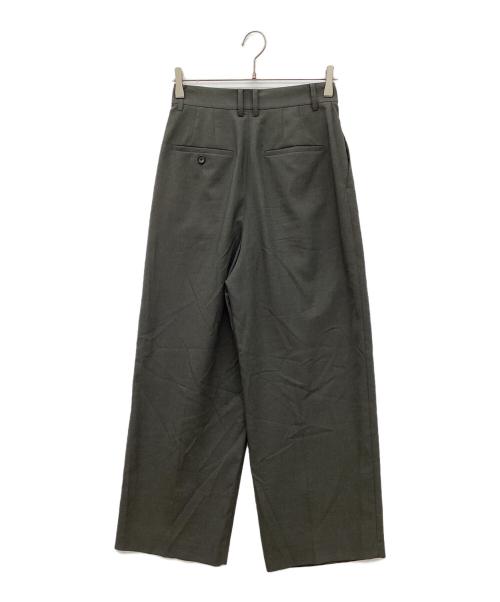 BEAUTY&YOUTH（ビューティーアンドユース）BEAUTY&YOUTH (ビューティーアンドユース) ポプリン ラップ ワイドパンツ グレー サイズ:Ｓの古着・服飾アイテム