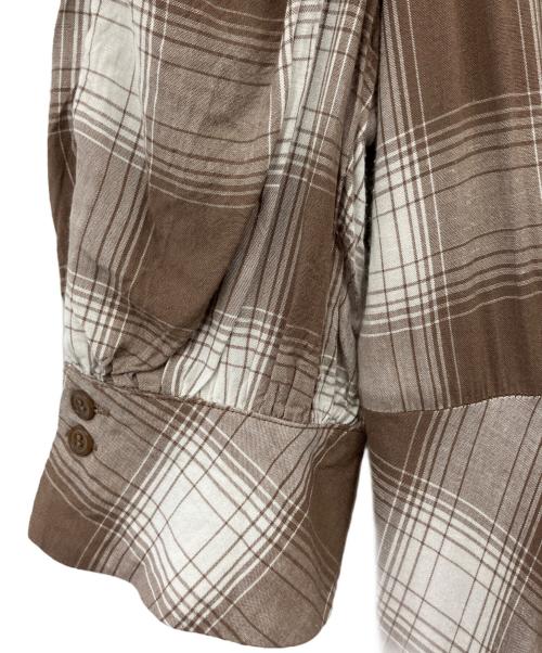 HER LIP TO（ハーリップトゥ）Her lip to (ハーリップトゥ) Chelsea Checked Tie Dress ブラウン サイズ:M　の古着・服飾アイテム