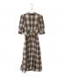 Her lip to (ハーリップトゥ) Chelsea Checked Tie Dress ブラウン サイズ:M　：13000円