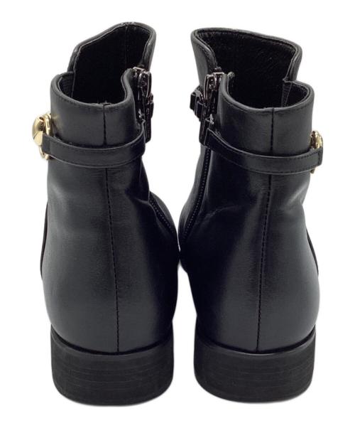 HIMIKO（ヒミコ）HIMIKO (ヒミコ) ビットモチーフショートブーツ ブラック サイズ:24の古着・服飾アイテム
