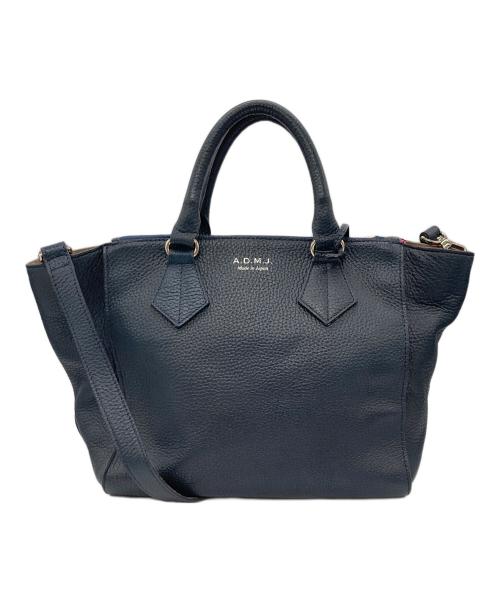 A.D.M.J.（エーディーエムジェイ）A.D.M.J. (エーディーエムジェイ) 2WAYバッグ ネイビーの古着・服飾アイテム