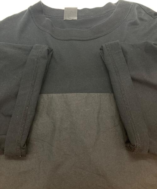 N.HOOLYWOOD（エヌ ハリウッド）N.HOOLYWOOD (エヌ ハリウッド) 切替Tシャツ ブラック サイズ:40の古着・服飾アイテム