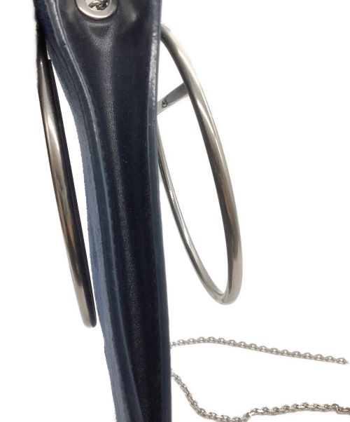 CHARLES & KEITH（チャールズアンドキース）CHARLES & KEITH (チャールズ＆キース) チェーンショルダーハンドルバッグ ネイビーの古着・服飾アイテム