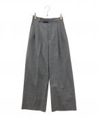 FRAMeWORKフレームワーク）の古着「ウォッシャブルTWタックワイドパンツ」｜グレー