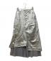 AULA AILA（アウラアイラ）の古着「REVERSIBLE TULLE COMBINATION SKIRT」｜シルバー