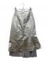 AULA AILA (アウラアイラ) REVERSIBLE TULLE COMBINATION SKIRT シルバー：3000円