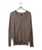 BATONERバトナ―）の古着「32G SMOOTH KNIT CARDIGAN BN-23FM-004」｜ブラウン
