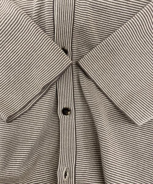 BATONER（バトナ―）BATONER (バトナ―) 32G SMOOTH KNIT CARDIGAN BN-23FM-004 ブラウン サイズ:3の古着・服飾アイテム